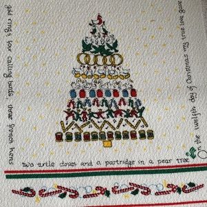 12 Days of Christmas Table Runner